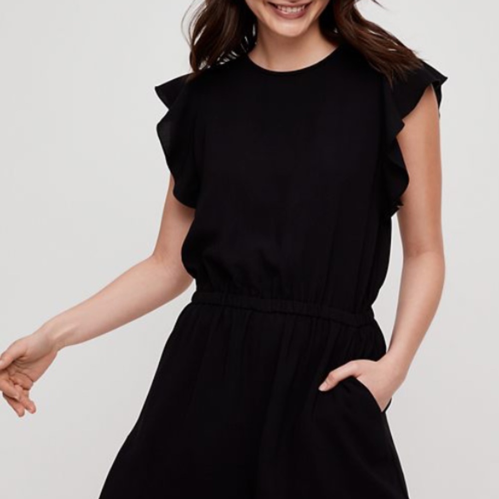Aritzia Wilfred Romper Black
